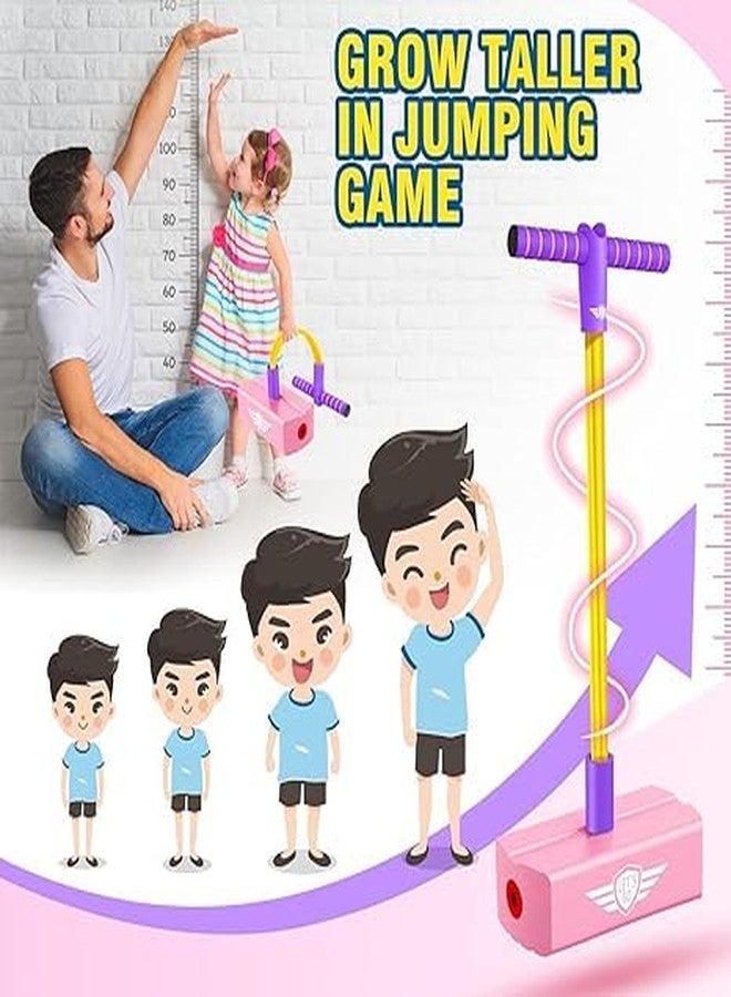 BIRZAR Pogo Stick | High Elastic Rubber Kids Jumper Toys | Innovative Bouncing Toys for Kids Training | Improved Children's Balance | Bouncing Fun Multicolor (Pack of 1) - Image 2